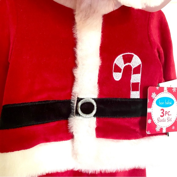 bon bébé 0-3 month Santa Suit NWT - Picture 2 of 3